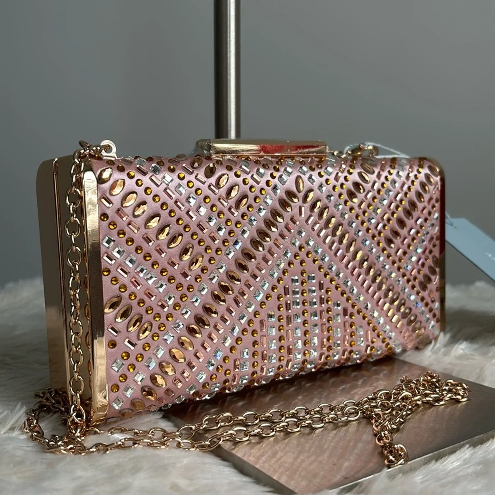 Antonio Melani Heatset Rhinestone Clutch
